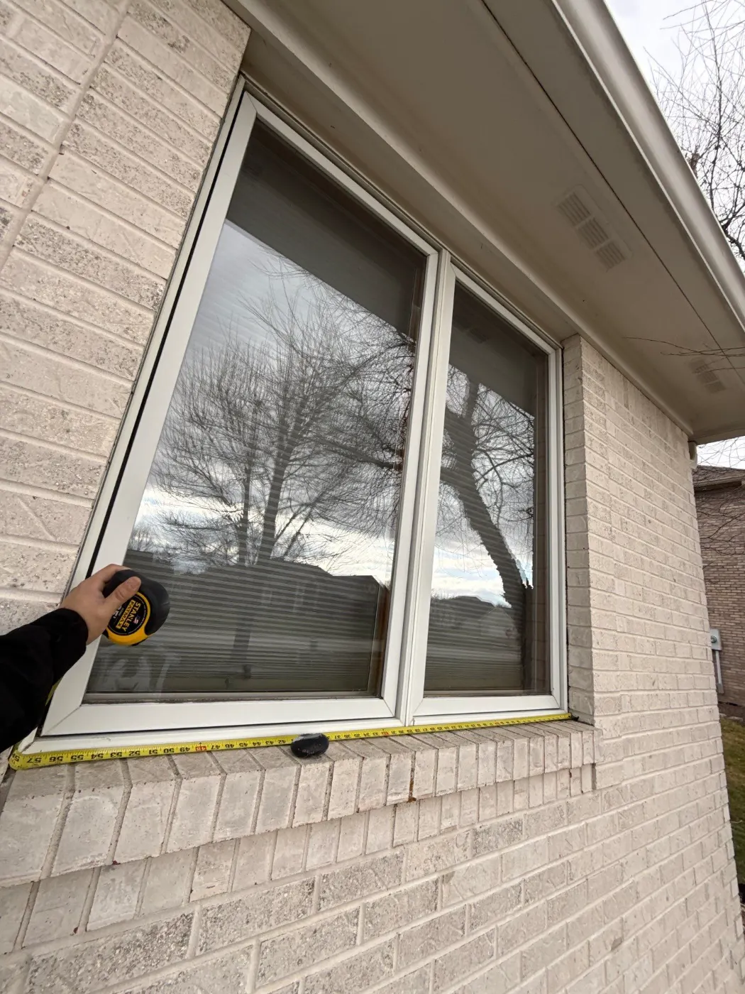 Frame and seal detail on a Morgan Woods window job